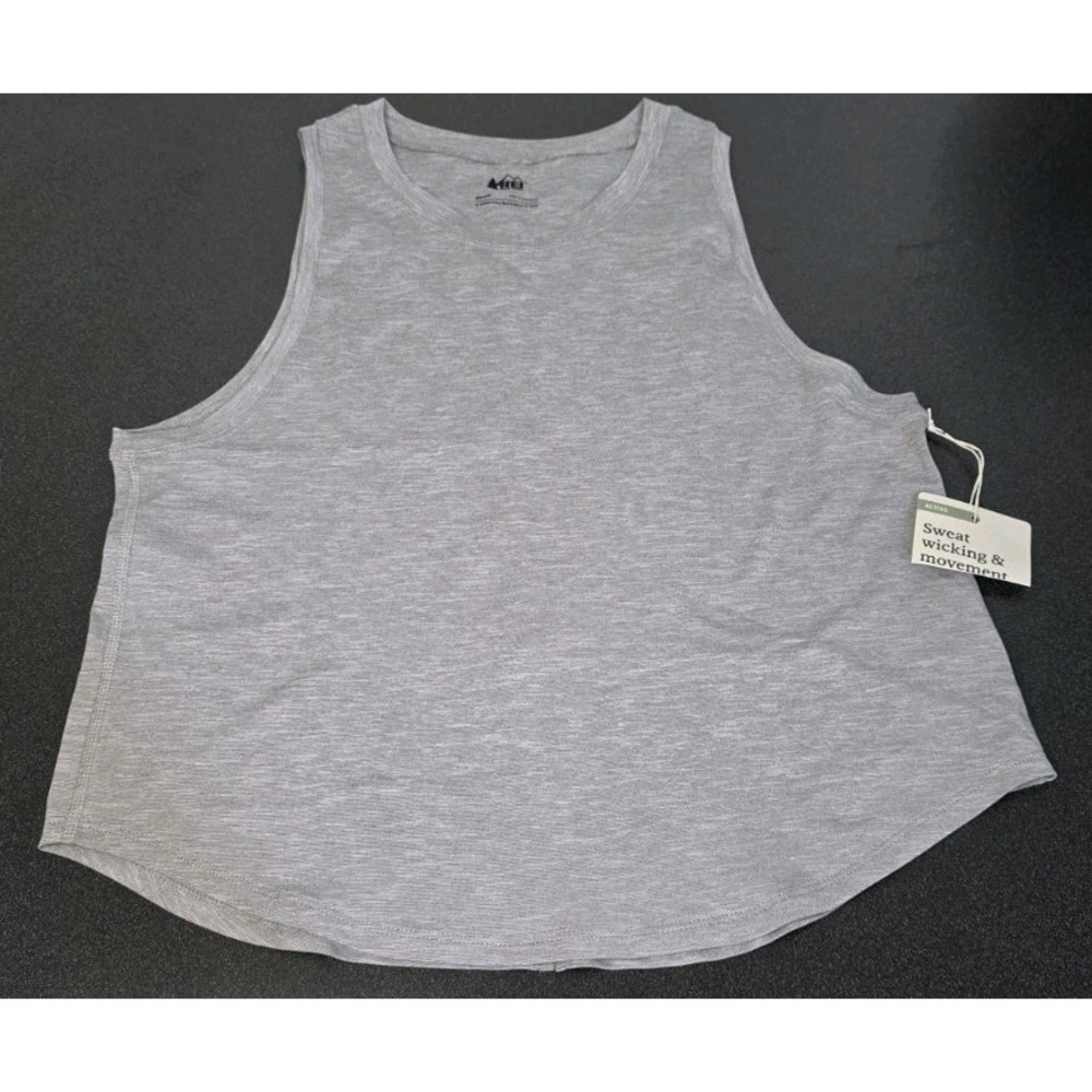 New‎ REI Co-op Active Pursuits Tank Top Women XS Gray Active Hike Outdoor Yoga